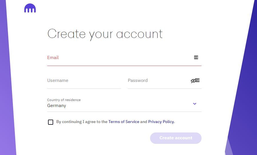 Bei Kraken ein Konto eröffnen ist nicht schwer.